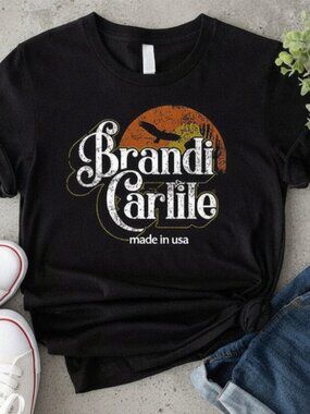 Brandi Carlile Vintage Logo T-Shirt Retro Americana Country Folk Music Fan